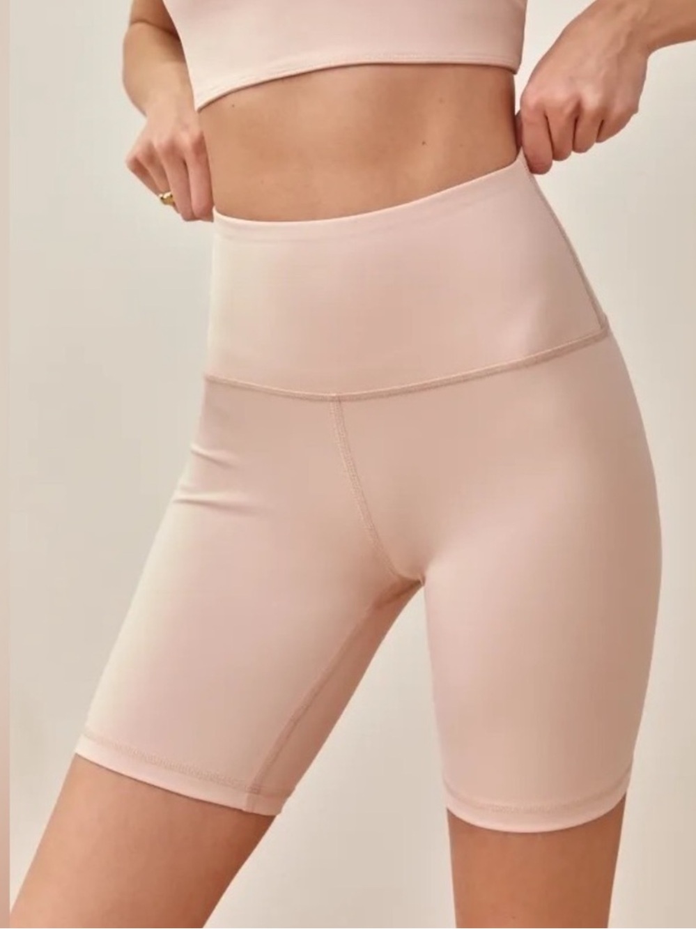 Reformation Ecomove High Rise 7 In Bike Short in Serenade Size S